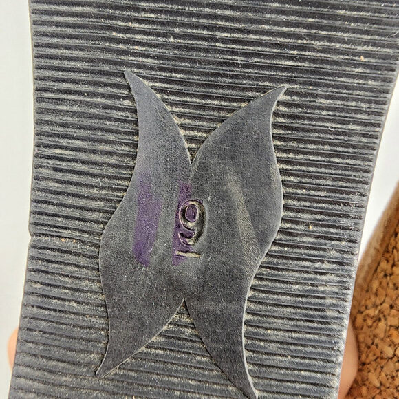 Modzori Alexa Gold Black Vegan Leather Reversible Sandals Size 9 - Picture 7 of 10